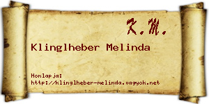 Klinglheber Melinda névjegykártya